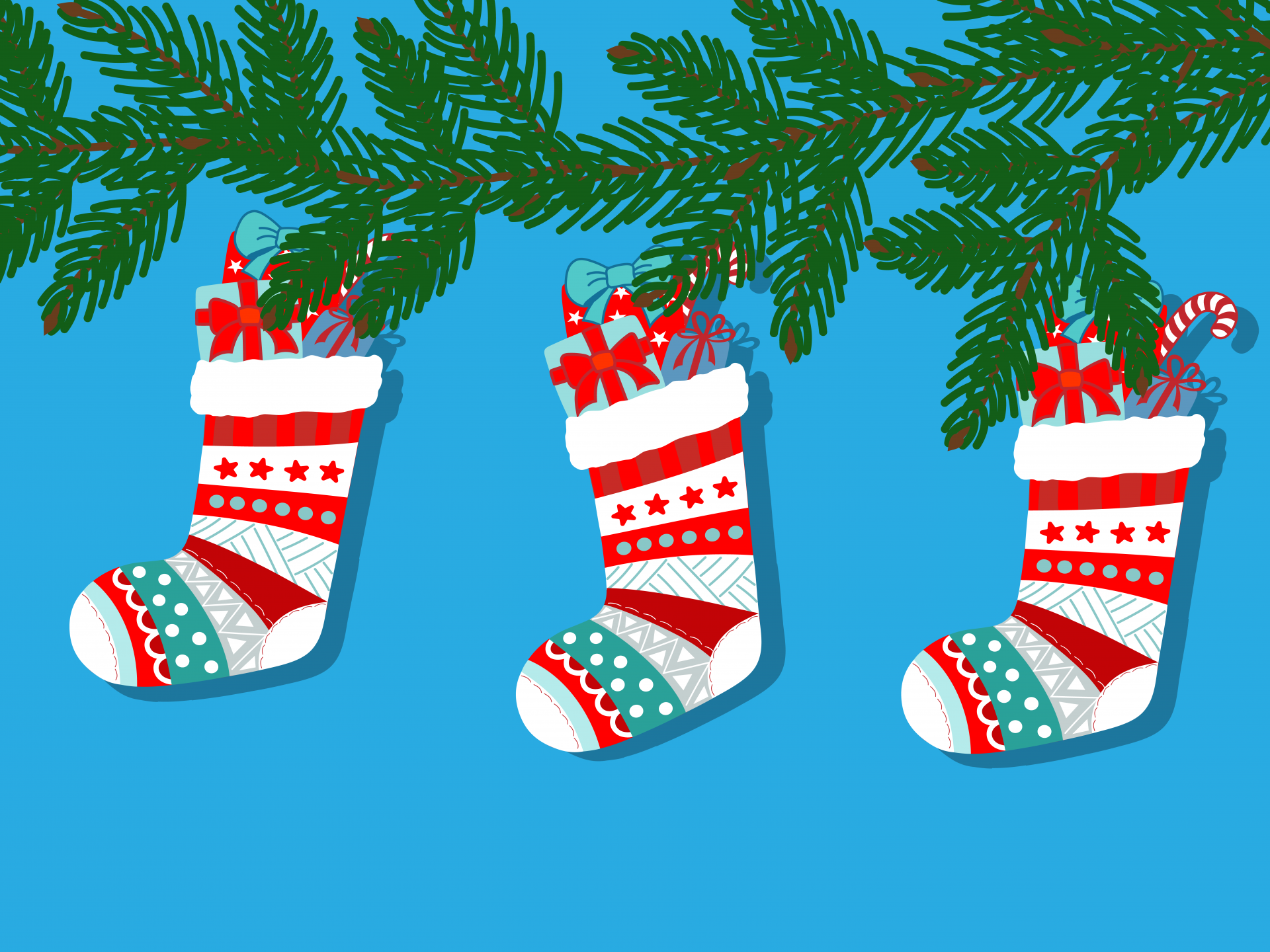 クリスマスの靴下のイラスト 無料画像 Public Domain Pictures