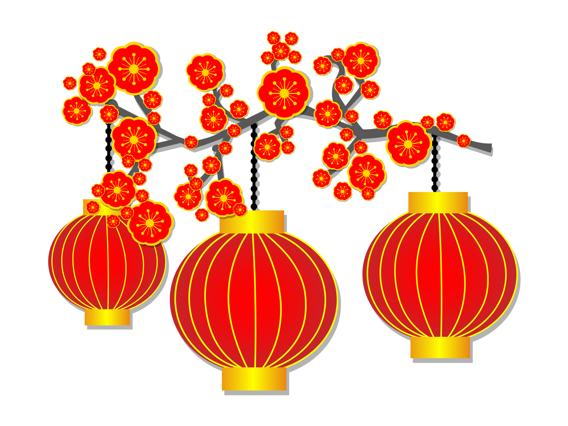Chinese Lanterns Illustration Free Stock Photo - Public Domain Pictures