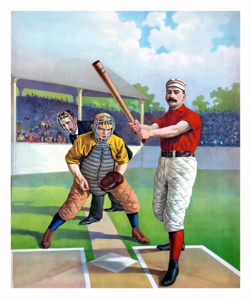 Baseball Vintage Art Old Free Stock Photo - Public Domain Pictures