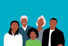 Afro-Amerikaanse familie