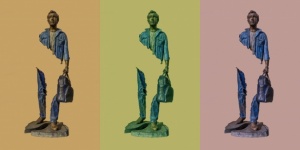 Escultura em bronze de Bruno Catalano