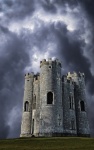 Slott chateau sky moln
