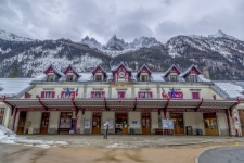 Het treinstation van Chamonix Mont Blanc