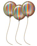 Barevné hranolové balónky