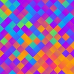 Motif de fond de cubes colorés