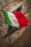 Flag of Italy on the wall