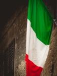 Flag of Italy on the wall