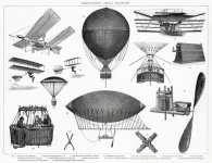 Vliegtuigen vliegende apparaten vintage