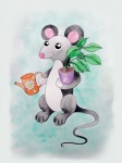 Zabawna słodka mysz