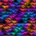 Fond de cubes géométriques colorés