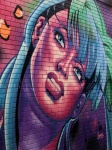 Graffiti Art weibliches Gesicht