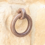 Horse hitching ring