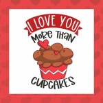 Cupcake Valentine card