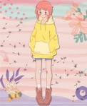 аниме девушка весна иллюстрация