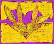 Coniglietto di Pasqua di arte contempora