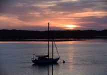 Sailboat sunset