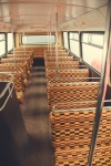 Dentro del autobús de dos pisos