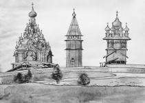 Chrám Kizhi v Rusku