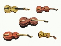 Muziekinstrument vintage art
