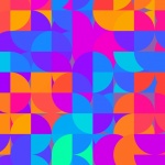 Patrón de fondo cubos de colores