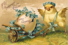 Wielkanocna pocztówka vintage stara