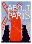 Poster di viaggio di Parigi vintage