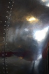 Polerad metallhölje av flygplan