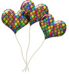 Pryzmatyczne balony w kształcie serca