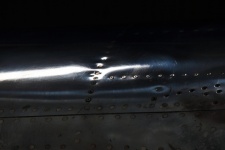 Blank yta på polerad metall