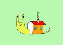 Snail and house