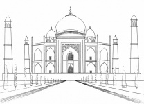 Mausoléu do templo Taj Mahal