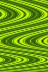 Twisted lime green line pattern