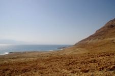 View of Dead Sea and desert