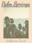 Poster de călătorie vintage Palm Springs