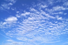 Nuages ciel bleu cumulus