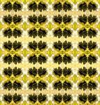 Yellow & Black Tuft Repeat Pattern