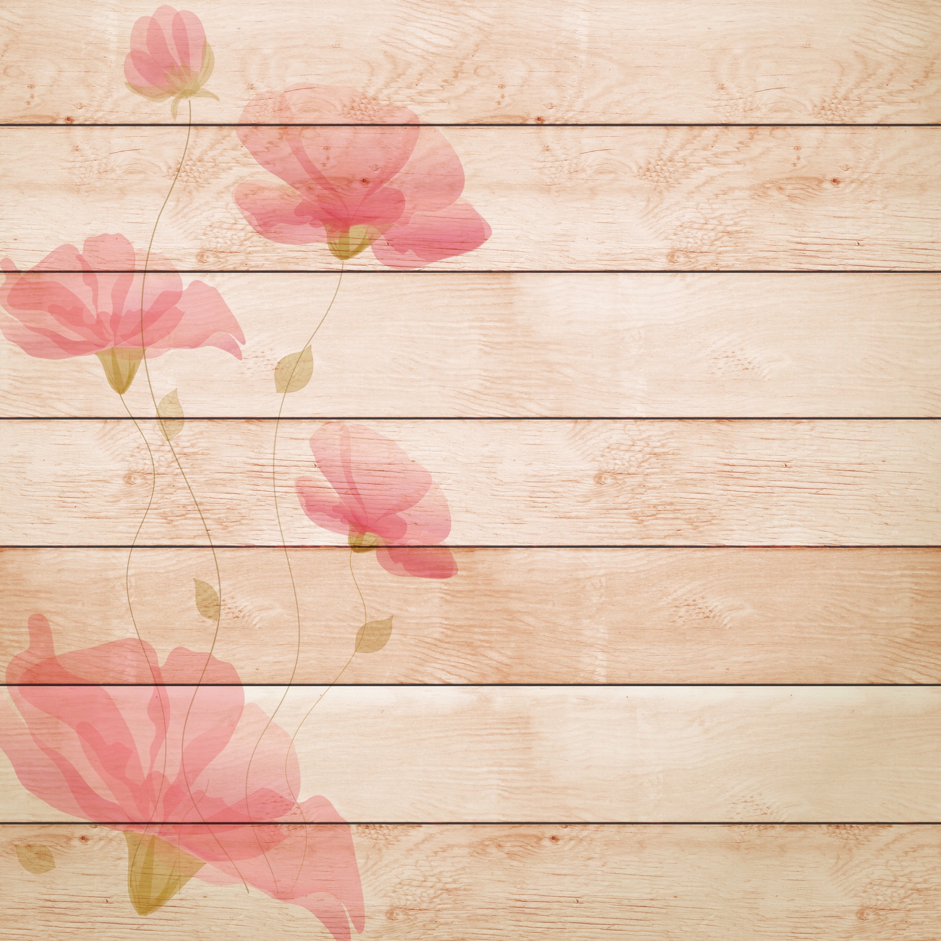 Floral Wood Digital Paper Free Stock Photo - Public Domain Pictures