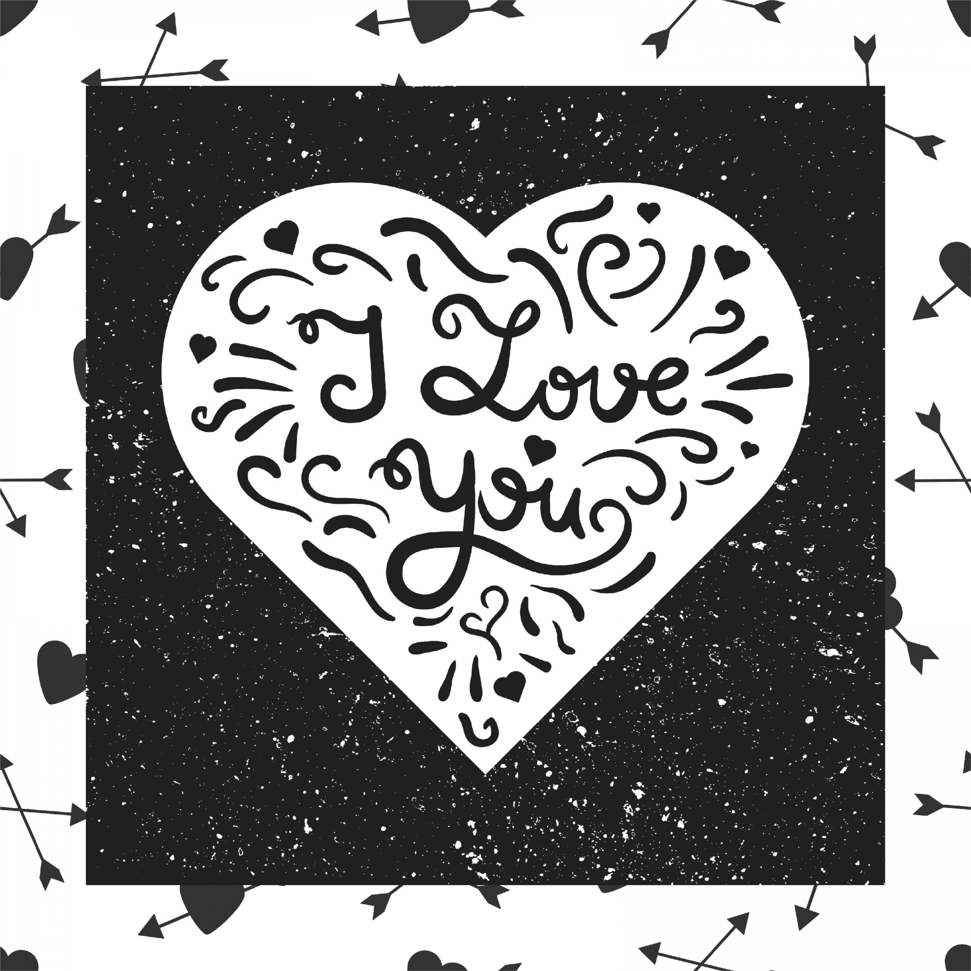 black-and-white-valentine-card-free-stock-photo-public-domain-pictures
