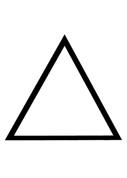 Contour triangle de base Photo stock libre - Public Domain Pictures