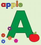 Un alfabeto colorido Carta