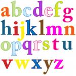 Cartas Alfabeto del de arte Clip-
