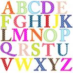 Cartas Alfabeto del de arte Clip-
