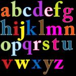 Litere colorate Alfabet