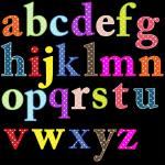 Litere colorate Alfabet