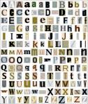 Las letras del alfabeto de la revista