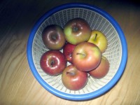 Äpplen i en korg