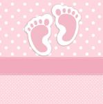 Bambino Footprints Card Template