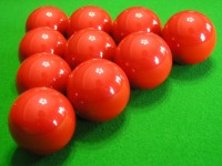 Billiard Balls on Green felt table