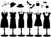 Rochie negru & Accesorii
