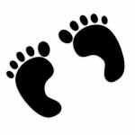 Black Footprints Klipart